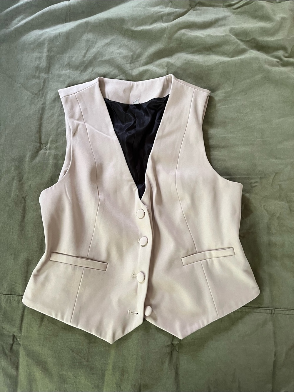 NWOT Cream Women's Tailored Vest